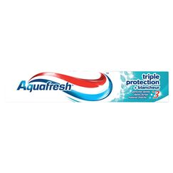 Aquafresh Zahnpasta mit dreifachem Schutz, weiß, gesundes Zahnfleisch, für starke Zähne und frischen Atem, 75 ml