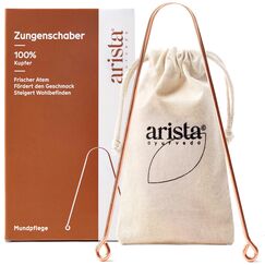 Arista Zungenreiniger aus Kupfer, Zungenschaber Kupfer, Mundgeruch Bekämpfen, Ayurvedischer Zungenschaber, Zungenreiniger Kupfer, Antimikrobielle Wirkung, Zungenkratzer, Zungenreiniger Ayurveda