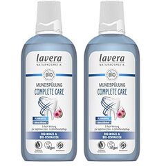 lavera Mundspülung Complete Care - Alkoholfrei -Fluoridfrei - Bio-Minze und Bio-Echinacea für 5-fach-Wirkung - Vegan - Naturkosmetik - 400 ml (Packung mit 2)