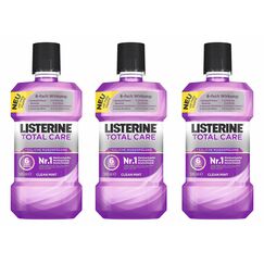 LISTERINE Total Care | Antibakterielle Mundspülung mit 6-fach Wirkung | Für umfassendere Mundhygiene | 3er Pack (3 x 500 ml)