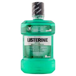 LISTERINE Mundspülung zur Abwehr von Zähnen und Zahnfleisch, frische Minze, entzündetes Zahnfleisch, mit Fluorid, Mundhygiene für gesundes Zahnfleisch, 2 x 1 l