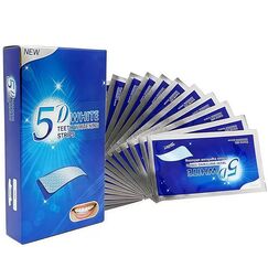 Zahnbleaching Strips, Teeth Whitening Strips, Zähne Aufhellen Mit Natürlichen Inhaltsstoffen, Minze Geschmack, Wirksame Formel Schnelles Entfernen Zahnflecken, 14 Paar