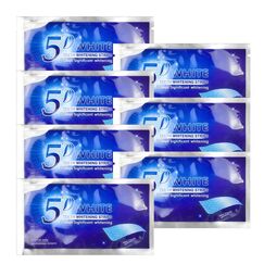7Blätter Zahnaufhellung Whitening Strips,Zahnschmelzschonendes Bleaching für weisse Zähne,Zahnverfärbungen entfernen & aufhellen