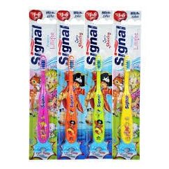 Signal Kids Kinderzahnbürste 0-6 Jahre Pflege für die Zähne von Kindern mit ultraweichen Borsten, Farblich Sortiert, 1 Stück