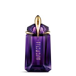 MUGLER Alien Eau de Parfum für Damen, Holzig-blumiges Parfum duftet nach Amber, Außergewöhnliches Duftspray, Nachfüllbar