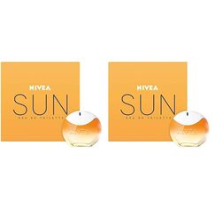 NIVEA SUN Eau de Toilette, Parfum mit dem Original Sonnencreme Duft, sommerlicher und erfrischender unisex, im ikonischen Parfüm-Flakon (30 ml) (Packung mit 2)