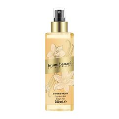 bruno banani Vanilla Muse Body & Hair Splash für Sie, fruchtiger Amber-Duft mit weißen Blüten, Pfirsich und Vanille, intensiv, langanhaltend und verführerisch feminin, 250 ml