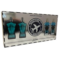 Jean Paul Gaultier 4-teiliges Mini-Set für Herren,EAU DE TOILETTE Le Male 2*7 ml,EAU DE TOILETTE Le Beau 2*7 ml