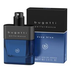 bugatti performance deep blue Parfüm Herren 100 ml I Frisch-fougères Eau de Toilette Herren Parfüm mit Bergamotte, Pfeffer, Sandelholz, Moschus & Amber I Leistungsstark mit aquatisch-lebendigen Noten