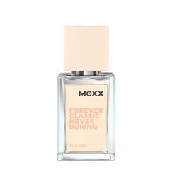 MEXX Forever Classic Never Boring Woman Eau de Toilette, zeitloser, blumig-fruchtiger Duft für Frauen, 15ML