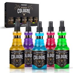novon Professional Barber Cologne No.1,2,3,4 & 5-355 ml - After Shave Spray für Männer - Rasur Duftwasser aromatisch-intensiv - Barber Eau de Cologne