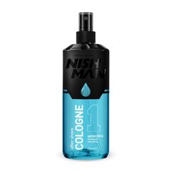 NISHMAN Aftershave Cologne 01 - Antarctica 400ml – Erfrischende Sprüh-Lotion für Herren – Duft von Zitrusfrüchten, Grapefruit, Mandarine, Meerwasser – Herren Kölnisch Wasser