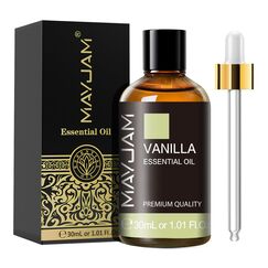 MAYJAM Vanille Ätherisches Öl 30ML, Vanilleöl für Diffusor, Luftbefeuchter, DIY, Home，Wardrobes