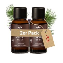 Heldengrün© Zirbenöl BIO [100% NATURREIN] - Echtes Zirbelkiefer Öl - Alpen Wildwuchs aus Österreich - Zirbenöl Ätherisches Öl - Zirbenöl für Diffusor - 2 x 30 ml