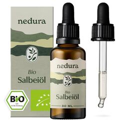 nedura® BIO Salbeiöl [100% NATURREIN] - Aus echtem Salbei - Ätherische Öle für Aromatherapie und Diffuser - 30ml