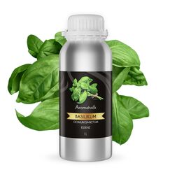 Premium reines natürliches Basilikumöl – 100 % pures ätherisches Öl, BIO, organisch – zur Herstellung ätherischer Öle, Kerzen, Seifen, DIY – Basil Essence 1L, Aromaholik