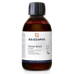 Naissance Hanföl (Nr. 206) - 225ml - Kaltgepresst Hanfsamenöl für Gesicht, Haut, Haare