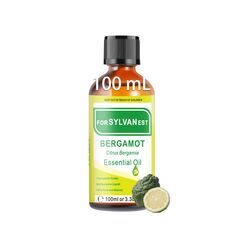 FORSYLVANEST Bergamotte Ätherisches Öl 100ML, Natürliche Ätherisches Öl, Bergamotteöl Für Hautpflege, Diffusor, Aromatherapie,Luftbefeuchter, Massage, Bad und DIY