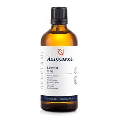 Naissance Zitronenöl (Nr. 103) - 100ml - 100% Naturreines Zitrone Ätherisches Öl für Naturkosmetik, Aromatherapie, Duftlampe - Duftöl für Aroma Diffuser