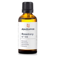 Naissance Rosmarinöl (Nr. 108) - 50 ml - 100% Naturreines Ätherisches Rosmarin Öl - für Haare, Haarwachstum, Wimpern, Kopfhaut, Aromatherapie