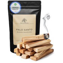 Incensera Palo Santo Räucherholz - 13 Duftholz Sticks 10 cm für Ausräuchern Wohnung, Natürliches Heiliges Holz aus nachhaltiger Ernte, Aromatherapie