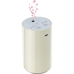Cavir Wasserloser Diffusor für ätherische Öle, tragbare Mini Duft Luftmaschine Aromatherapie Zerstäubende Diffusor USB geladen 1/2/3H/Zeit Aus 3 Nebel Niveau für Home Room Autos Büro-Weiß