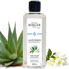 Maison Berger – Nachfüllung In den Agaven-Gärten 500 ml für Lampe Berger – 2-in-1 geruchsneutralisierendes Raumduft-Öl – Blaue Agave, Vanille