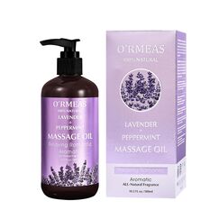 Massageöl für Erwärmen, Entspannen, Massieren Gelenkschmerzen Linderung, Lavendel Peppermint Massage Oil Massageöl Feuchtigkeitsspenden 10.2 fl.oz