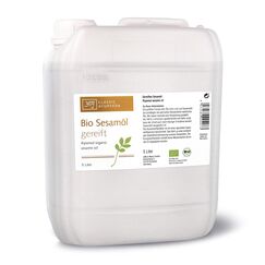 Classic Ayurveda Massageöl Öl – Gereiftes Bio Sesamöl (5 Liter), neutral & intim geeignet, reines Ayurveda Öl für die tägliche Massage & Pflege