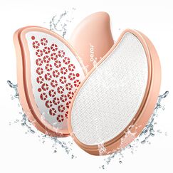 BEZOX 3in1 Nano Glas Hornhautentferner & Edelstahl Hornhautfeile - Hochwirksame Hornhauthobel für samtweiche Füsse - Hornhautraspel Für Hornhautentferner Starke Hornhaut Tote Haut Fuß Schaber