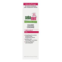 Trockene Haut Handcreme 5% Urea Akut 75 ml, lindert spürbar Spannungsgefühl, Rauheit und Rissigkeit und hilft, die natürliche Feuchtigkeitsbalance wieder herzustellen