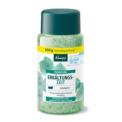 Kneipp Badekristalle Erkältungszeit - Badesalz Vorratspackung - mit naturreinem Tiefensalz der Saline Luisenhall & natürlichen ätherischen Ölen aus Eukalyptus & Minze - aromakologische Wirkung - 600g
