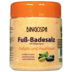 Fuß-Badesalz mit Neigung zu Fußpilz und Hautrissen 550g BINGOSPA