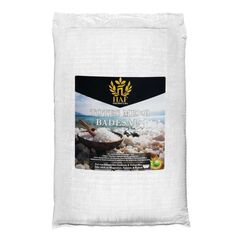 HAF® Premium Totes Meer Badesalz für empfindliche & trockene Haut | Meersalz 100% naturrein aus Jordanien für den Stressabbau | Mineralsalz für guten Schlaf & zur Körperpflege | 25 kg im Sack