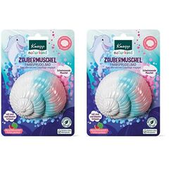 Kneipp naturkind Farbsprudelbad Zaubermuschel - Badezusatz mit wertvollem Traubenkern- & Avocadoöl - Schwimmende Muschel mit Duft nach Wassermelone für magischen Spaß in der Badewanne - 1St.
