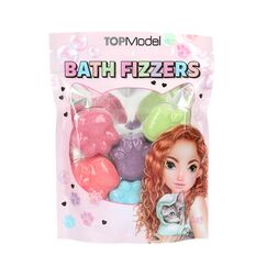 Depesche 13242 TOPModel - Badebomben Beauty and Me, in Tatzen-Form, 6 bunte Badebomben mit Duft in der Tüte