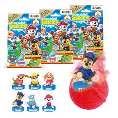 INKEE SURPRISE PAW PATROL | Badebomben Kinder mit Überraschung 3er Pack, Überraschungs-Badekugel mit Paw Patrol Stempelfiguren, 3 Stück