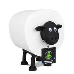 LAYERSMITH® Schaf Toilettenpapierhalter [DAS ORIGINAL] 1 Stück für 42mm Rollen - Perfekt als Deko für Toilettenpapier, Klorollenhalter, Klopapierhalter oder als Geschenk