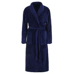 Brandsseller Unisex Bademantel Mikrofaser XXL/3XL – Weicher Morgenmantel mit Schalkragen für Damen & Herren – Hausmantel ideal für Zuhause, Reise & Spa – Marine