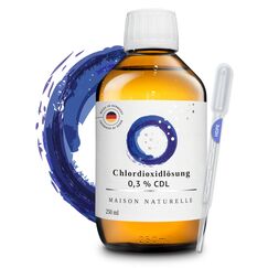 MAISON NATURELLE ® CDL 0,3% (500 ml) - Chlordioxidlösung 0,3 - Braunglasflasche + HDPE Pipette - Reg-Nr. N-116787 - Chlordioxid, CDs, Cdl Tropfen, CDs Lösung 0 3 MMS Tropfen