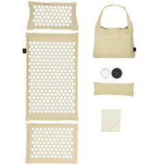 LifeGoods ECO Akupressurmatte Mit Kissen - Akkupressmatte - Akkupressurmatte+ - Akupressur Matte - Akupunktur Matte - Massagematte - Rücken - Stachelmatte - Fakirmatte - Nagelmatte - Acupressure Mat