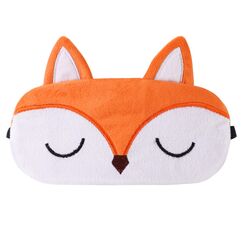 Schlafmaske Kinder, Ultraweich Schlafmaske Kinder Mädchen 3D Süße Tiere Schlafbrille Kinder für Mädchen Jungen Damen Nickerchen Reisen,weihnachtsgeschenke(Orange, Fuchs)