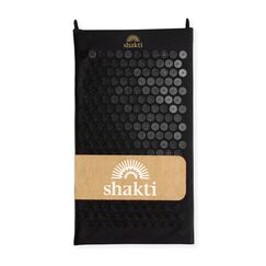 ShaktiMat [Das Original seit 2007] Akupressurmatte zur Entspannung für Rücken, Nacken, Füße, Ethische Handarbeit, GOTS-zertifizierte Bio-Baumwolle, Schwarz