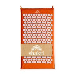 ShaktiMat [Das Original seit 2007] Akupressurmatte zur Entspannung für Rücken, Nacken, Füße, Ethische Handarbeit, GOTS-zertifizierte Bio-Baumwolle, Orange