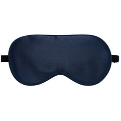 LaCourse 100% Schlafmaske Seide Bio zum Schlafen mit Reisetasche. Beide Seiten aus 19 Momme Seide, Verstellbare Augenmaske Schlafmaske für Frauen & Herren, Blau