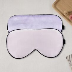 townssilk 2 pcs 100% Silk Sleep mask with Adjustable Strap,Comfortable and Super Soft Eye mask Including 1 pc Pink and 1 pc Purple