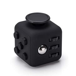 VAPIAO Fidget Cube - Anti Stess Würfel - Stresswürfel 'Spielzeug' zum Stressaubbau bei Nervösität für alle Altersklassen in Schwarz