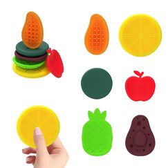 6 Stück Fidget Toys Sensory Stones, Stressabbau Erwachsene Sensorische Stone, Sensorik Spielzeug, Stressberuhigendes Spielzeug für Stress, Angst, Adhs und Autismus