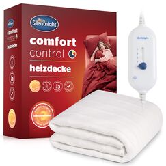Silentnight Comfort Control Wärmeunterbett 150x80cm | Heizdecke Bett mit 3 Heizstufen, Ultraschnelles, Aufheizen Elastische Bander Waschmaschinen Waschbar | Heizunterlage Bett Heizmatte | 150x80cm