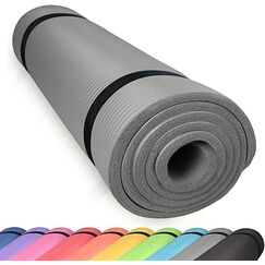 diMio Komfort-Gymnastikmatte Yogamatte in 185x60x1cm, 185x60x1.5cm, 185x90x1.5cm, 200x100x2 mit Tragegurt Phtalatfrei + SGS-geprüft